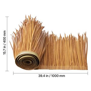 Tetto in Paglia Sintetica Stile Tiki Bar Messicano 1.3 X 3.2 ft, Impermeabile e Resistente al Fuoco, Copertura in Erba Artificiale - Product Image 5