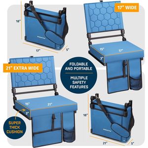 Asiento Plegable Reclinable para Gradas con Respaldo para Eventos Deportivos - Product Image 5