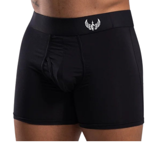 Ensemble de caleçons boxeurs noirs pour hommes, respirants, extensibles, compressifs, anti-humidité, athlétiques, confortables au quotidien - Product Image 6