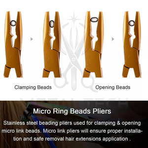 Pince à extensions capillaires réglable pour la vente en gros, pince à kératine en acier inoxydable conçue pour tous types de cheveux - Product Image 4