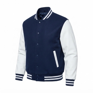 Custom Baseball Team Varsity <b>Jacket</b> <b>Leather</b> <b>Winter</b> <b>Jacket</b> Hip Hop Style Front Logo OEM High School Sportswear - Product Image 1