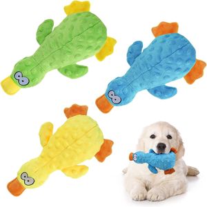 Juguete de Peluche para Perro con Forma de Pato, 3 Piezas, con Sonido, Interactivo, para Masticar, con Papel Arrugado, para Perros Pequeños y Medianos - Product Image 1