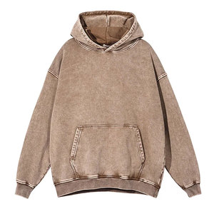 Sweat-shirts à capuche unisexe de qualité supérieure, tendance, délavés à l'acide, grande taille, décontractés, hiver, 100% coton, molleton respirant, écologiques - Product Image 1