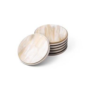 Elegante Juego de Posavasos de Cuerno Artesanal con Acabado Superior para Hoteles, Restaurantes, Bares, Cafeterías, Hogares, Decoración de Mesa y Protección - Product Image 2