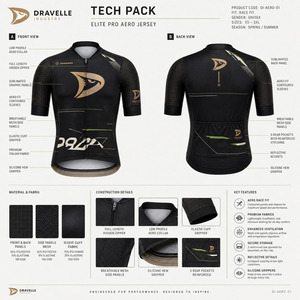 Maillot de Ciclismo de Lujo Personalizado OEM, Sublimado, Corte Aerodinámico, para Bicicleta de Carretera, con Paneles de Malla Reflectantes y Bolsillos Traseros - Product Image 5