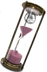 Elegant Solid Brass 30 Minute <b>Hourglass</b> Sand Timer Handmade Decorative Gift for Home Office Desk Decor - Product Image 3