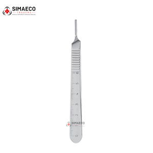 Manche de scalpel n° Manche de lame chirurgicale en acier inoxydable 3 SCALE, réutilisable, autoclavable, instrument médical OEM à marque privée - Product Image 4
