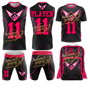 Youth <b>Compression</b> 7v7 Jersey Sublimated Sleeveless Hooded 7on7 Football Uniforms Jersey's - Product Image 1