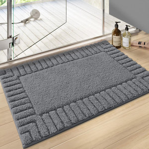 Alfombra de Baño Absorbente de Secado Rápido, Alfombras de Baño Beige Antideslizantes, Lavables y Suaves para Baño y Lavandería - Product Image 2