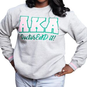 Sudadera Doctoredd It AKA Grey, Unisex, Cuello Redondo, Diseño Gráfico, Algodón Premium, Informal, Elegante y Cómoda - Product Image 3