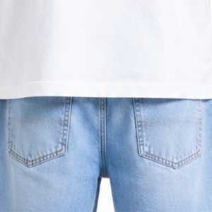 Shorts en jean pour hommes, de qualité supérieure, durables, élégants, confortables, coupe droite, style décontracté d'été, en tissu de coton imprimé - Product Image 5