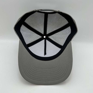 Custom Logo 6-Panel Baseball Cap Fashion Trucker Hat with 3D Embroidery Durable Fabric Sport Fitted Hat with Leaf <b>Letter</b> Pattern - Product Image 4