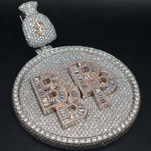 Hot Sale Moissanite Diamond Pendant 925 <b>Sterling</b> <b>Silver</b> Fine Jewelry <b>Necklace</b> for Daily Wear and Events Available At Best Price - Product Image 5