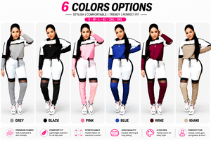 2026 Autumn Fall Winter New Womens Clothing Ladies Fashion Casual <b>Mesh</b> Stitching t Shirt Pants <b>Two</b> <b>Piece</b> <b>Set</b> Suit Women's <b>Sets</b> - Product Image 3