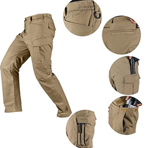 Custom Men's Reversible Windproof Eco-Friendly Plus Size Cargo Joggers with Side Seam Pockets Autumn Cargo Trousers - Product Image 3