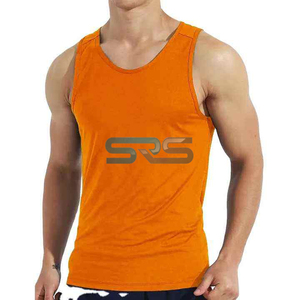 Men's Polyester Casual Summer Gym Clothing Sleeveless Workout Tank <b>Top</b> Fitness Sportswear Quick Dry - Product Image 5