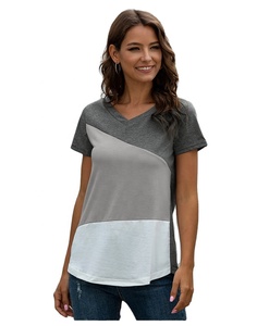 Camiseta corta de mujer de media manga de tela de algodón 100% de calidad personalizada a precio directo de fábrica camisetas de mujer - Product Image 2