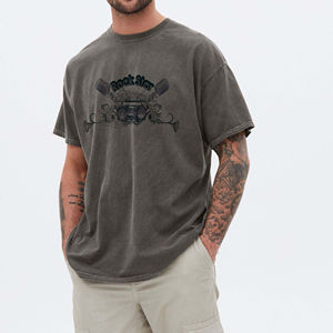 Achetez des t-shirts vierges de haute qualité en gros, impression personnalisée, 100% coton, col classique, t-shirt sport ample grande taille pour hommes, femmes, unisexe - Product Image 1