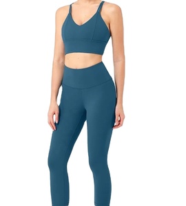 ชุดเล่นโยคะเข้ารูปของผู้หญิงชุดเล่นโยคะเลกกิ้งตาข่ายดีไซน์แบบกำหนดเองใหม่ - Product Image 1