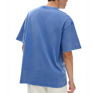Nueva Llegada: Camiseta Oversize con Lavado Ácido de Alta Calidad, Cuello Redondo, Teñido Liso, Ajuste Holgado, de Algodón. Fabricante de Camisetas con Lavado Ácido en Pakistán. - Product Image 4