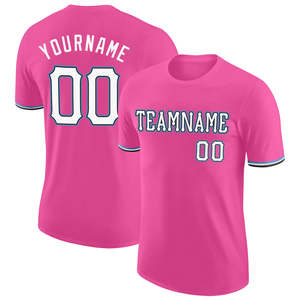 Camiseta de Béisbol Rosa Personalizada, Uniforme Deportivo para Equipo, Sublimación, Camisetas Deportivas para Hombre, Nombre y Número Personalizados, Marca Privada, EE. UU. - Product Image 1