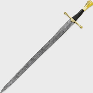 Espada Corta Hecha a Mano de Acero de Damasco, Estilo Vikingo Medieval, Full Tang con Funda, Mini Espada, Espada Vikinga - Product Image 1