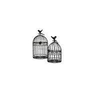 DÉCOR DE MARIAGE CAGE à OISEAUX EN MÉTAL