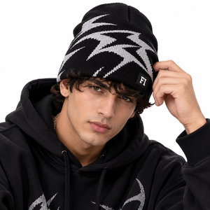 Gorros de Punto Jacquard Unisex al por Mayor, Gorro de Invierno con Logotipo Personalizado, Diseño Gráfico, Gorra de Calavera Estilo Urbano, Proveedor de Moda B2B en EE. UU. - Product Image 3