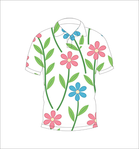 เสื้อโปโลผู้ชายสีขาวลายดอกไม้พิมพ์ลายแบบซับลิเมชั่น แขนสั้น ใส่สบาย ระบายอากาศได้ดี น้ำหนักเบา เหมาะสำหรับเล่นกอล์ฟในฤดูร้อน - Product Image 4