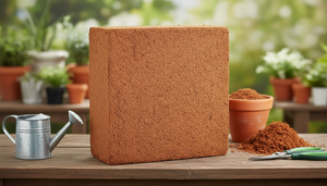 Bloque de Fibra de Coco Ecológico Biodegradable con Alta Retención de Agua, Sustrato Orgánico para Compostaje, pH 5.8-6.8, 5kg, 30x30x12cm, para Cultivo - Product Image 6