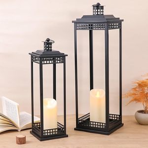 Customizable Modern Design Metal <b>Lantern</b> <b>Candle</b> Holder For Stylish Home Decoration And Outdoor Event Lighting - Product Image 6
