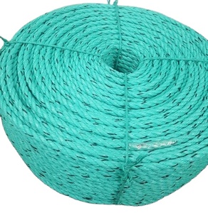 India Factory Custom Packaging 3/4 Strands Danline <b>Fishing</b> Ropes 40mm Size 4mm 40mm Cords PE Polyester Material - Product Image 1