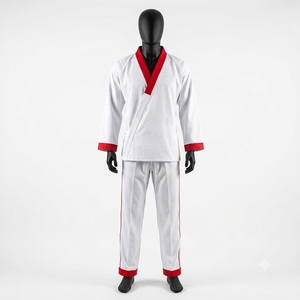Dobok de Karate OEM con Logotipo Personalizado, Poliéster/Algodón, Impermeable, Transpirable, Uniforme de Práctica para Escuela/Academia, Suministro al por Mayor - Product Image 1