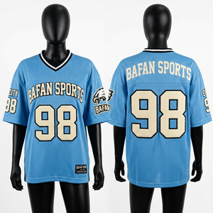 Maillot de football personnalisé pour femmes, respirant, en micro-mesh polyester, bleu poussière, orange, blanc, panneaux contrastés, maillot de football pour femmes - Product Image 5