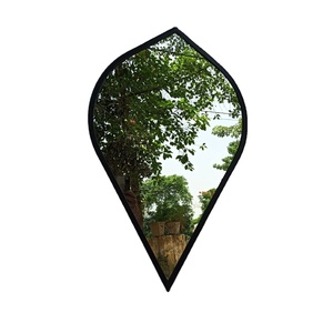 Miroir mural vintage à cadre métallique nordique en forme de goutte d'or pour dressing de salle de bain au meilleur prix - Product Image 4