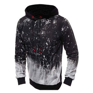 Sweat à capuche oversize tendance pour homme en molleton polyester/coton épais brodé, effet délavé à l'acide, vente en gros, commandes en gros, prix compétitif - Product Image 3