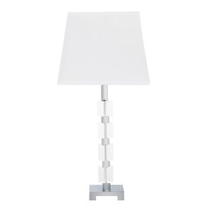 Lampada da tavolo Wendi Glam 25 pollici a forma di cubo di ghiaccio con cristalli - Elegante e lussuosa decorazione per la casa - Product Image 1