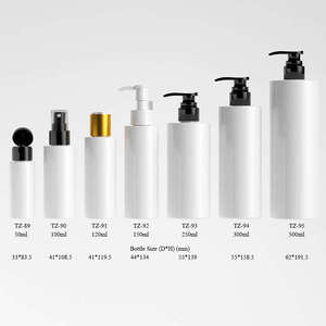 Bouteilles cylindriques en plastique PET avec bouchon pompe/bouchon à clapet, personnalisables, impression sérigraphique couleur, pour shampoing, lotion, soins de la peau, OEM/ODM disponible - Product Image 3