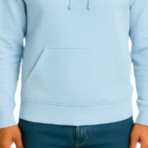 เสื้อสเวตเตอร์คอกลมสีฟ้าสำหรับผู้ชาย เสื้อแขนยาวลำลอง สตรีทแวร์สำหรับทุกวัน เสื้อผ้าสไตล์ไลฟ์สไตล์ที่สวมใส่สบาย - Product Image 4