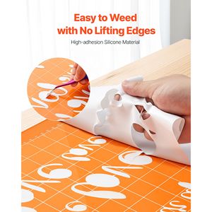 Rotolo di Vinile Termotrasferibile Bianco Lucido 12 pollici x 70 piedi, Facile da Tagliare e Sverniciare, Forte Adesione, Compatibile con Carta e Pellicola Termotrasferibile - Product Image 4