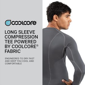 T-shirt de compression à manches longues pour homme, vêtements de protection solaire personnalisés - Product Image 6
