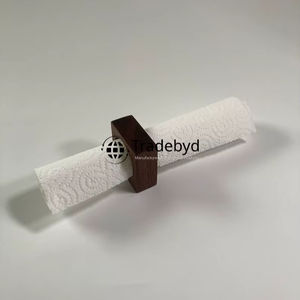 Elegante Anillo de Servilleta de Madera Clásico para Boda, Hecho a Mano, Duradero, Ecológico, Accesorios Decorativos Premium de Tradebyd - Product Image 1