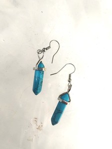 Pendientes de Piedras Preciosas Ecológicos al por Mayor, Pendientes de Turquesa, Artesanía de Cristal, Joyería de Moda para Mujer, Pendientes Curativos de Piedras Preciosas - Product Image 3