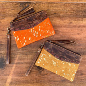 High Quality Cowhide Multifunctional Ladies Zipper Pouch Metallic Genuine Leather Fashion Card Cash Women's <b>Purses</b> Wrist Wallet - Product Image 4