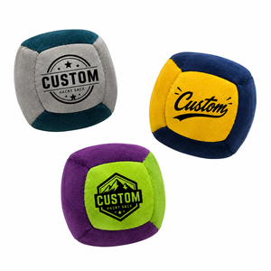 Hacky Sack en suède PU souple avec logo personnalisé OEM pour jonglage au pied en freestyle, entraînement d'équilibre et promotions - Product Image 2