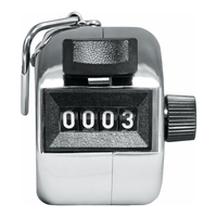 Compteur manuel mécanique à 4 chiffres Daihan Science, en métal, alimenté par piles, format de poche, modèle 0483-015, Corée, pour échantillons de laboratoire