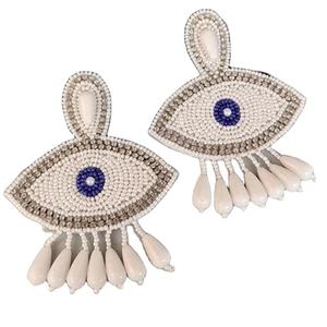 จำหน่ายส่งต่างหูปักลูกปัดสำหรับผู้หญิง เครื่องประดับแฟชั่น เหมาะสำหรับงานปาร์ตี้และใช้ในชีวิตประจำวัน โดย MD HANDICRAFTS - Product Image 1