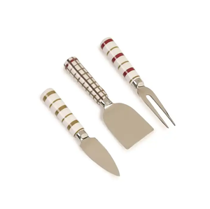 Vente chaude de haute qualité Ensemble de fromage en métal couleur argent Ensemble de gadgets au design moderne Utilisation pour l'hôtel - Product Image 1