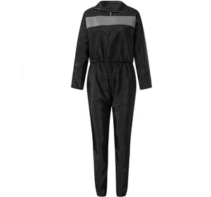 Windproof Winter Solid Casual Women's Windbreaker <b>Set</b> Best Quality 2-Piece Long Hooded Eco-Friendly Breathable Customizable - Product Image 5