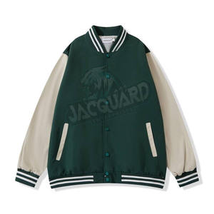 Veste universitaire vintage écologique en toile de laine à double boutonnage, imprimé animal, garniture en fourrure de castor, hiver, plusieurs couleurs - Product Image 5